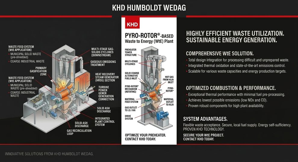 KHD Humboldt Wedag kiln and pyroprocessing equipment